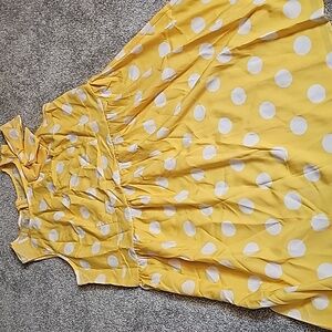 ❄️🖤Yellow Polka Dot Dress #B